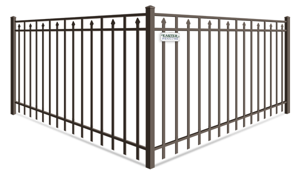 Alternating Extended Pickets aluminum fence company in North Carolina and South Carolina